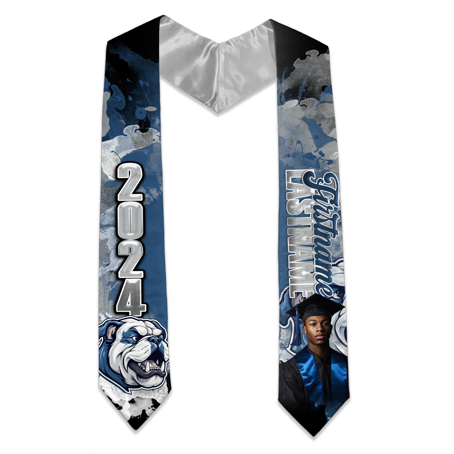 Senior 2024 Graduation Personalized Photo Stole - FULL COLOR