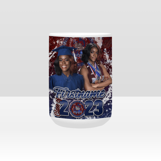 Custom Graduation 3D Mug 11oz - Splatter