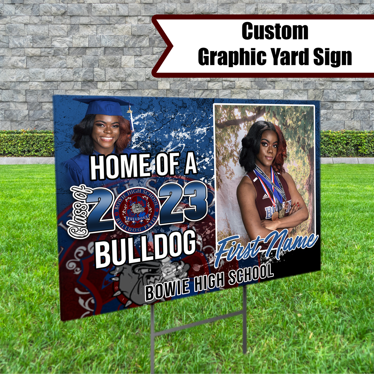 Graduation Graphic Yard Sign - Custom