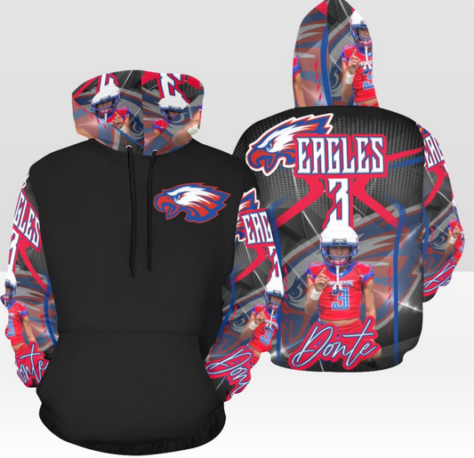 CGE Eagles All Over Hoodie - Custom