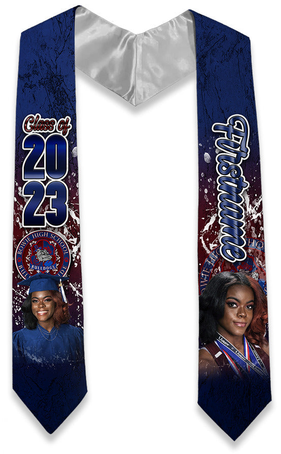 Adult Graduation Stole Only - CUSTOM FULL COLOR